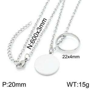 Stainless Steel Necklace - KN197856-KFC