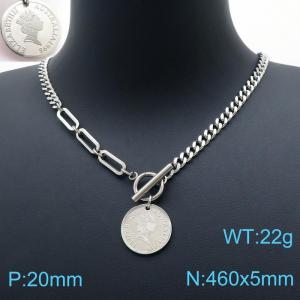 Stainless Steel Necklace - KN198069-Z