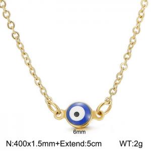 SS Gold-Plating Necklace - KN198126-Z