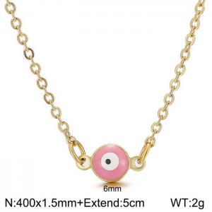 SS Gold-Plating Necklace - KN198127-Z