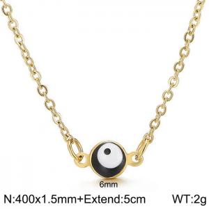 SS Gold-Plating Necklace - KN198129-Z