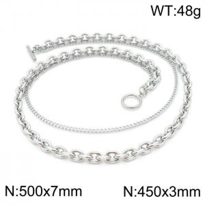 Stainless Steel Necklace - KN198169-Z