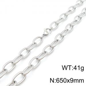 Stainless Steel Necklace - KN198374-Z