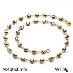 SS Gold-Plating Necklace - KN198474-Z