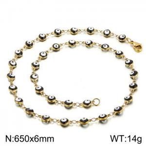 SS Gold-Plating Necklace - KN198478-Z