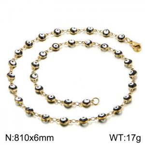 SS Gold-Plating Necklace - KN198481-Z