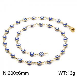 SS Gold-Plating Necklace - KN198485-Z