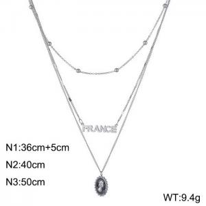 Stainless Steel Necklace - KN198521-WGHF