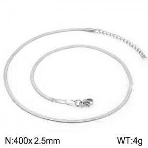 Stainless Steel Necklace - KN198674-WGHF