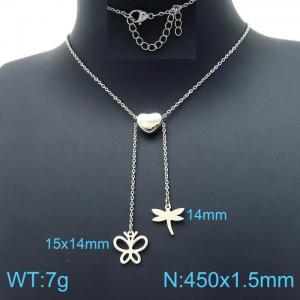 Stainless Steel Necklace - KN198930-Z