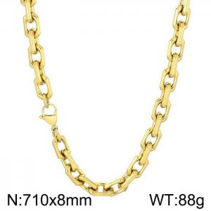 SS Gold-Plating Necklace - KN198952-Z