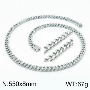 Stainless Steel Necklace - KN199196-Z