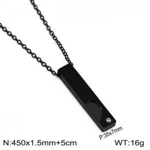 Stainless Steel Black-plating Necklace - KN199350-Z