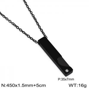 Stainless Steel Black-plating Necklace - KN199351-Z