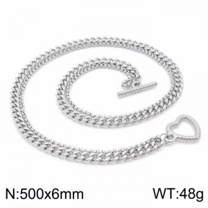 Stainless Steel Necklace - KN199689-KFC