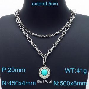Stainless Steel Necklace - KN200029-Z