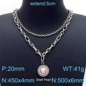 Stainless Steel Necklace - KN200030-Z