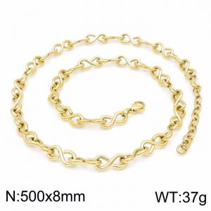 SS Gold-Plating Necklace - KN200049-KFC