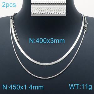 Stainless Steel Necklace - KN200447-Z