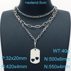 Stainless Steel Necklace - KN200451-Z