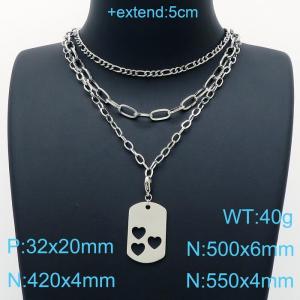 Stainless Steel Necklace - KN200452-Z