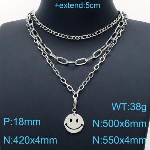 Stainless Steel Necklace - KN200455-Z