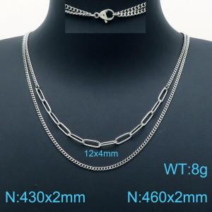 Stainless Steel Necklace - KN200568-Z