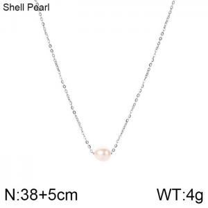 Stainless Steel Necklace - KN200703-WGCG