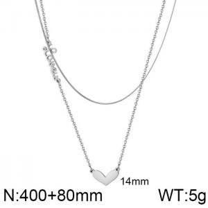 Stainless Steel Necklace - KN200775-WGMB