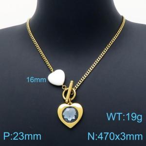SS Gold-Plating Necklace - KN201167-Z