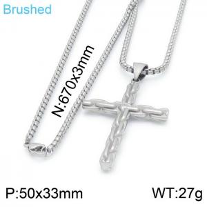Stainless Steel Necklace - KN201394-KFC