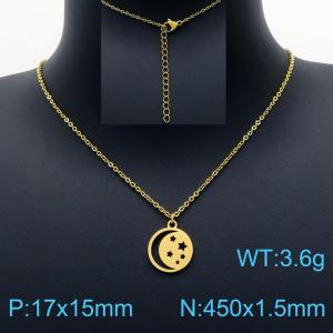 SS Gold-Plating Necklace - KN201730-Z