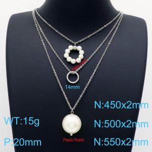 Stainless Steel Necklace - KN201884-Z