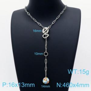 Stainless Steel Necklace - KN202174-Z