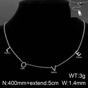 Stainless Steel Necklace - KN202534-GC