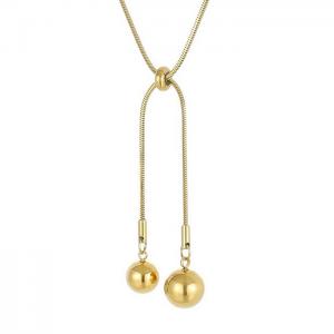 SS Gold-Plating Necklace - KN202604-Z