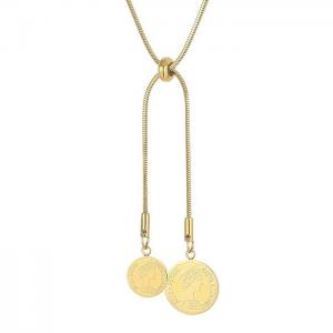 SS Gold-Plating Necklace - KN202606-Z