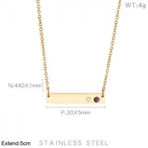 SS Gold-Plating Necklace - KN202638-KFC