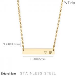 SS Gold-Plating Necklace - KN202641-KFC