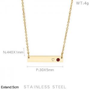 SS Gold-Plating Necklace - KN202643-KFC