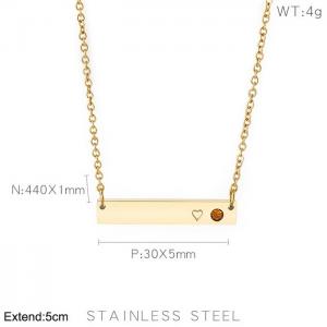 SS Gold-Plating Necklace - KN202644-KFC