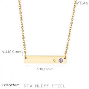 SS Gold-Plating Necklace - KN202646-KFC