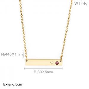 SS Gold-Plating Necklace - KN202647-KFC