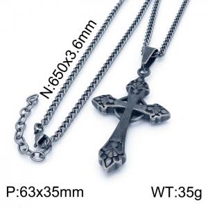 Stainless Steel Necklace - KN202673-KFC