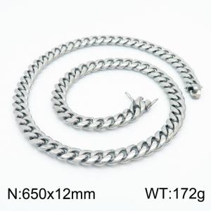 Stainless Steel Necklace - KN202876-KFC