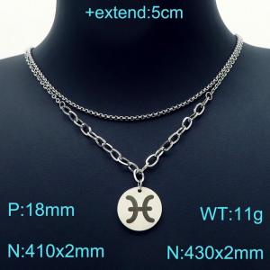 Stainless Steel Necklace - KN202933-Z