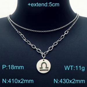 Stainless Steel Necklace - KN202943-Z