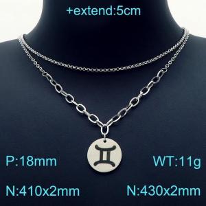 Stainless Steel Necklace - KN202945-Z
