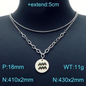 Stainless Steel Necklace - KN202955-Z
