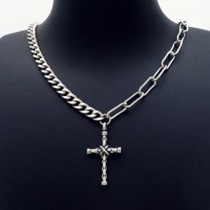 Stainless Steel Necklace - KN203345-TLX